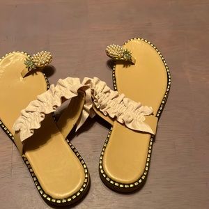 Super cute pineapple sandals